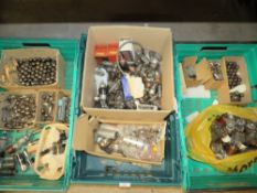 THREE TRAYS CONTAINING VARIOUS LOOSE RADIO VALVES