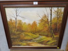 A QUANTITY OF PICTURES AND PRINTS TO INCLUDE AN OIL ON CANVAS