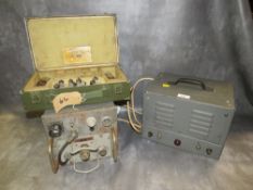 A MILITARY INDICATING UNIT TYPE 230, WITH AN ARMY CASED VALVE SET AND POWER SUPPLY (3)