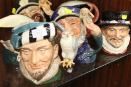 SIX ROYAL DOULTON CHARACTER JUGS