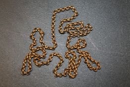 A HALLMARKED 9CT GOLD BELCHER NECKLACE APPROX WEIGHT 10.9 GRAMS