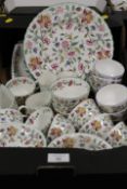 A TRAY OF MINTON HADDON HALL CHINA