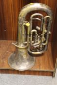A VINTAGE TENOR HORN A/F