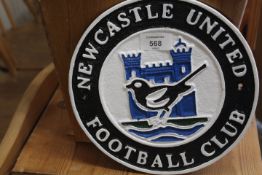 ***A NEWCASTLE UNITED PLAQUE**
