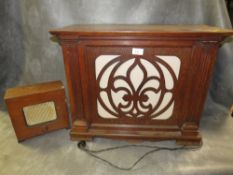 TWO VINTAGE RADIO SPEAKERS