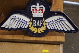 ***AN RAF WINGS PLAQUE**