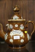 A BARGEWARE TEA POT