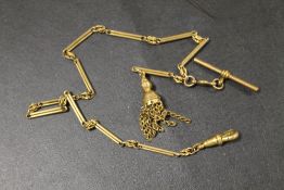 ANTIQUE ROLLED GOLD LADIES ALBERTINA WATCH CHAIN