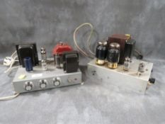TWO CUSTOM MADE VALVE AMPLIFIERS (2)