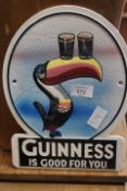 ***A CIRCULAR GUINNESS TOUCAN SIGN**
