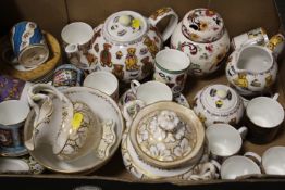 ASSORTED OF COFFEE AND TEA WARE TO INCLUDE COALPORT MUSEUM HISTORIC COFFEE CUP PIECES