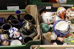 TWO TRAYS OF ASSORTED CERAMICS TO INCLUDE LIMOGES CASTEL