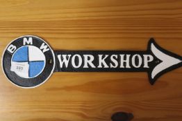 ***A BMW WORKSHOP ARROW PLAQUE**
