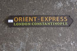 ***AN ORIENT EXPRESS PLAQUE**