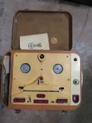 TWO VINTAGE REEL TO REEL TAPE RECORDERS TO INCLUDE A SOUND 555 AND A HMV MODEL DSR1 (2)