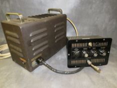 A SMALL VALVE PRE-AMP UNIT TOGETHER WITH A POWER SUPPLY AMP (2)