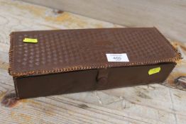 A VINTAGE LEATHER 'GLOVES' BOX CONTAINING A QUANTITY OF PAIRS OF LADIES VINTAGE LEATHER GLOVES