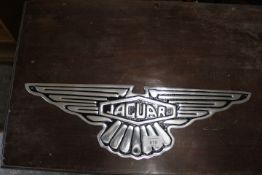 ***AN ALUMINIUM JAGUAR PLAQUE**
