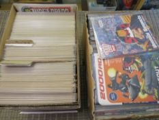 TWO BOXES OF 2000AD COMICS FROM MIXED ERAS TO INCLUDE 1993, 1994, 1995, 2006 ETC