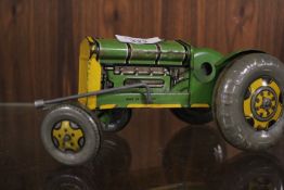 A METTOY PLAYTHINGS TIN PLATE TRACTOR