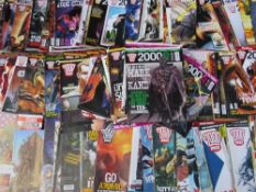 TWO BOXES OF 2000AD COMICS , ONE BOX CONTAINING A RUN OF PROGRAMMES FROM 20TH AUGUST 2008