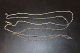 ANTIQUE HEAVY HALLMARKED SILVER MUFF / LONG CHAIN