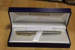 A CASED WATERMANS FOUNTAIN PEN