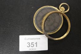 A 18K CASED VINTAGE POCKET WATCH A/F SPARES/REPAIRS