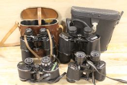 FOUR PAIR OF BINOCULARS