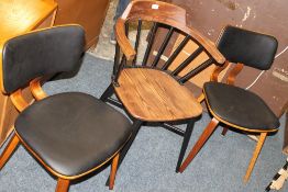 THREE MODERN DINING CHAIRS
