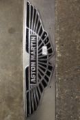 ***AN ALUMINIUM ASTON MARTIN PLAQUE**