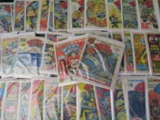 A BOX CONTAINING 2000AD COMICS FEATURING JUDGE DREDD, FROM THE EARLY 1980S RUNNING FROM PROGRAMME