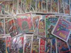 A BOX OF 2000AD COMICS FEATURING JUDGE DREDD TO INCLUDE AN UNINTERRUPTED RUN OF PROGRAMMES FROM 23rd