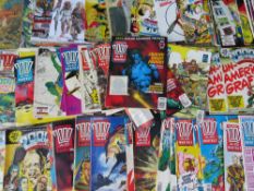 A LARGE BAG OF 2000AD COMICS MAINLY FROM THE 1980S