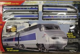 BOXED MECCANO HO GAUGE SCALE HIGH SPEED TGV ATLANTIQUE TRAIN SET 4 PIECE MULTIPLE UNIT