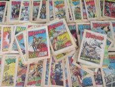 A BOX OF WARLORD COMICS FROM THE EARLY 1980'S, 1981 / 1982 / 1983 ETC