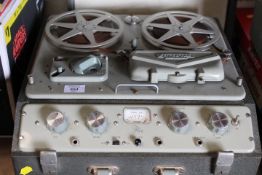 A CASED VINTAGE BRITISH FERROGRAPH PLAYER