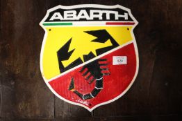 ***A FIAT ABARTH PLAQUE**