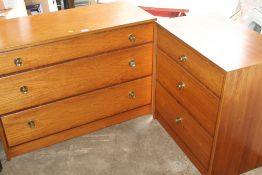 TWO MODERN CHEST OF DRAWERS