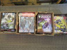 FOUR BOXES OF 2000AD JUDGE DRESS COMICS FROM MIXED ERAS TO INCLUDE 2011, 2012, 2013, ETC