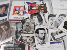 FIVE ALBUMS OF SIGNED PHOTOGRAPHS AND LETTERS OF MAINLY ENTERTAINERS, to include Gracie Fields,