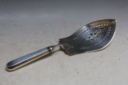 PERTH - A SCOTTISH PROVINCIAL SLICE, pierced with an armorial crest, probably on a replacement