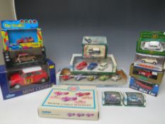 THIRTEEN BOXED MINI CARS AND MINI SETS, to include Corgi Beatles Psychedelic Mini 04440, Corgi