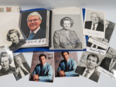TWO ALBUMS OF SIGNED PHOTOGRAPHS AND LETTERS OF FORMER BRITISH PRIME MINISTERS, to include John