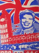 BRIAN JONES (XX). 'Blairman Mao', print in colours, limited edition No. 21 / 50, framed and