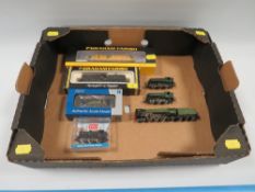 A TRAY CONTAINING 'N GAUGE' BOXED GRAHAM FARRISH 371-468A JOHN TILEY DIESEL LOCOMOTIVE, a boxed