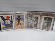 AN ALBUM CONTAINING APPROXIMATELY 200 SPORTS RELATED POSTCARDS, comprising cards on cricket, Formula