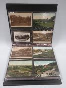 AN ALBUM OF APPROXIMATELY 200 VINTAGE POSTCARDS OF LOCAL INTEREST, all showing views of