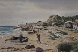 FREDERICK R FITZGERALD (1869-1944). Steeplehill Cove, I-O-W' and 'The Companion', signed lower