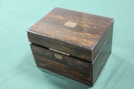 A COROMANDEL DRESSING BOX AND CONTENTS, W 31 cmCondition Report:mirror catch not working, no key,